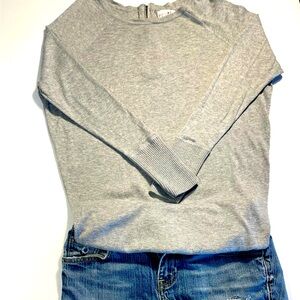 Shrinking violet sweater, gray XS